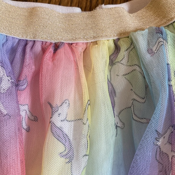 Rainbow unicorn tulle skirt - Picture 2 of 3